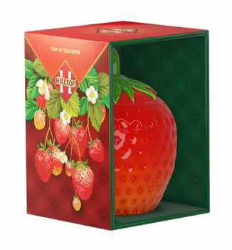 Чай хиллтоп 50 г черный керамика земляника со сливками