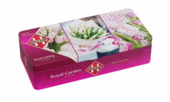 Чай хиллтоп 50 г черный нежные тюльпаны шкатулка