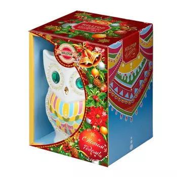 Чай Hilltop 50г сова керамика