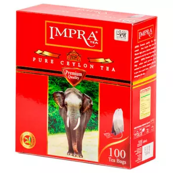Чай Impra премиум 100 к*1, 8 г цейлон черный к/л