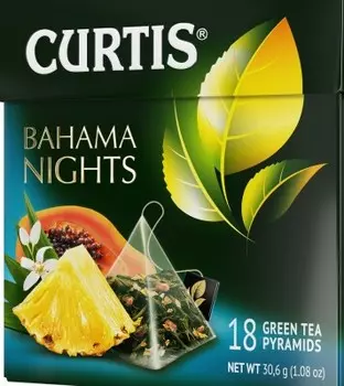 Чай кертис 18 пир*1.7 г багама найтс зеленый