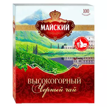Чай майский 100 пак*2 г высокогорный черный