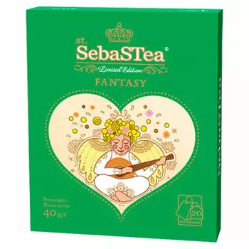 Чай SebasTea 20 пак фэнтази ассорти зеленая