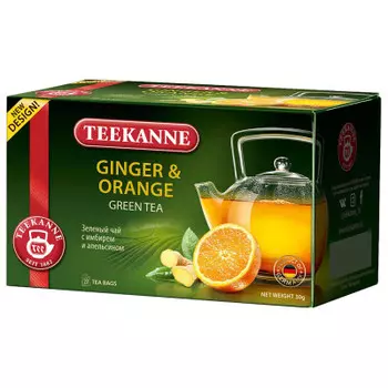Чай Teekanne 20 пак*1.5 г джинжер оранж зеленый
