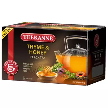 Чай Teekanne 20 пак*2 г тимьян-мед черный