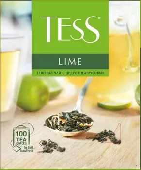 Чай тесс 100 пак*1.5 г лайм зеленый