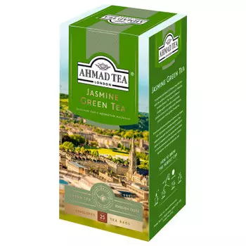 Чай зеленый Ahmad Tea жасмин 25 пакетиков по 2г №471