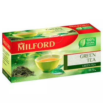 Чай зеленый Milford 20 пакетиков по 1,5г