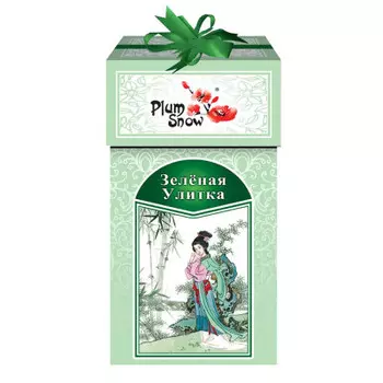 Чай зеленый Plum Snow зеленая улитка 100г