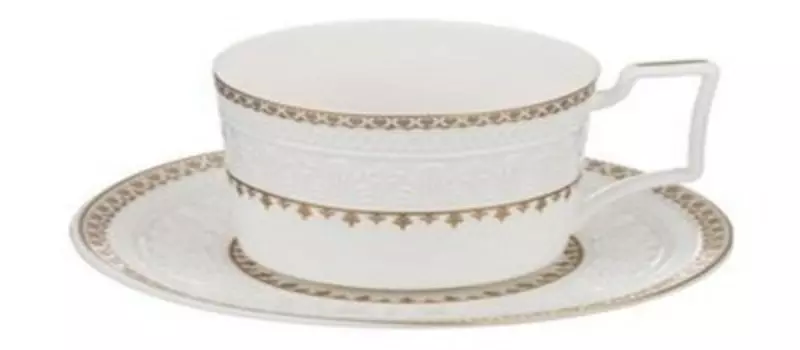 Чайная пара 250 мл лефард белое золото 760-459