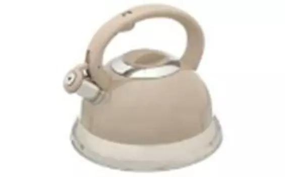 Чайник 3 л даникс бежево-серый свисток 296806