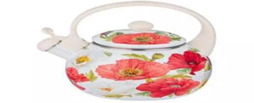 Чайник агнесс эмалированный со свистком