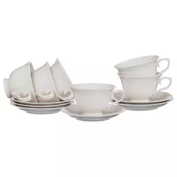 Чайный набор 12 пр 6 персон 250 мл лефард фарфор 359-525