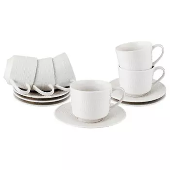 Чайный набор 12 пр 6 персон 250 мл лефард фарфор 359-542