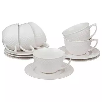 Чайный набор 12 пр 6 персон 230 мл лефард диамант 359-327