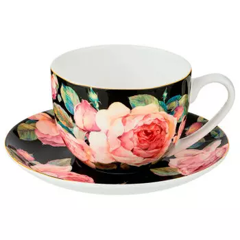 Чайный набор 2 пр 330 мл лефард винтаж черный 415-2052