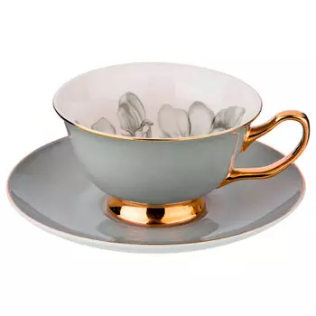 Чайный набор 2пр 1персона 200мл Lefard грей 275-1130