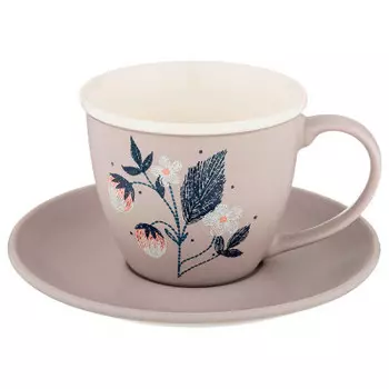 Чайный набор 2пр 220мл Lefard кофемания серый 756-221