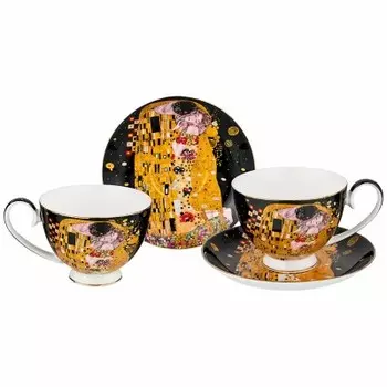 Чайный набор 4 пр 2 персоны 250 мл лефард поцелуй 104-502