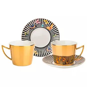 Чайный набор 4пр 220мл Lefard золотой 91-091