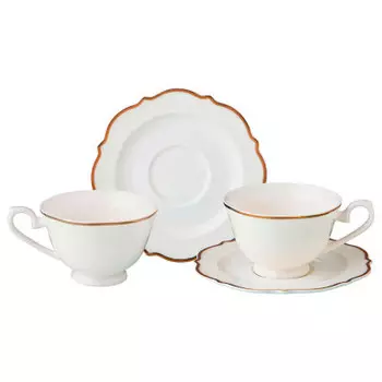 Чайный набор 4пр 2персоны 230 мл Lefard фарфор 115282