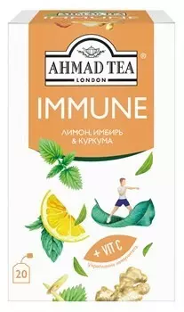 Чайный напиток ахмад 20 пак*1.5 г лимон имбирь куркума
