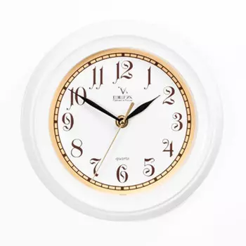 Часы настенные классика с бежевым кантом п6-7-84