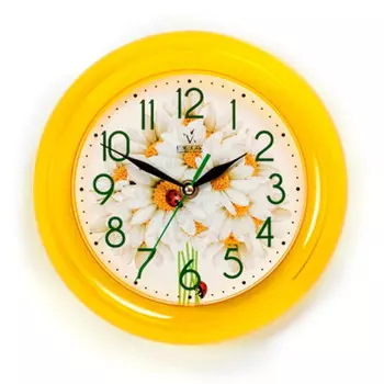 Часы настенные ромашки п6-2-108