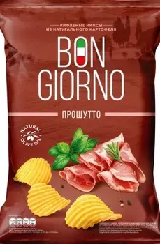 Чипсы бон джорно 80 г прошутто