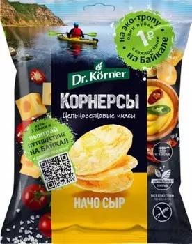 Чипсы др. корнер 50 г цельнозерновые кукурузно рисовые с сыром начо