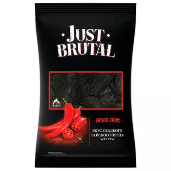Чипсы джаст брутал 85 г со вкусом сладкого тайского перца