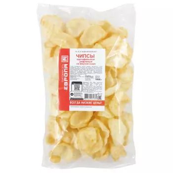 Чипсы Европа рифленые со вкусом сыра 100г