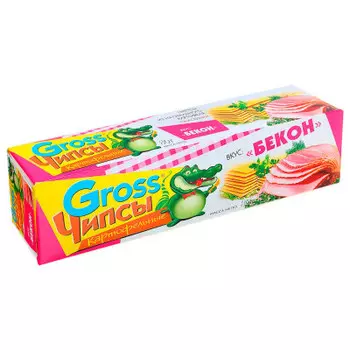 Чипсы Gross 80г бекон