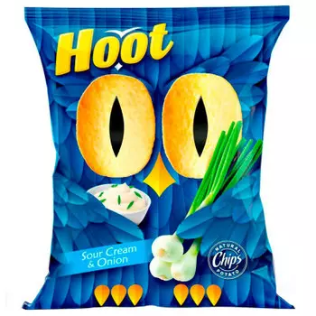 Чипсы Hoot 70г сметана лук