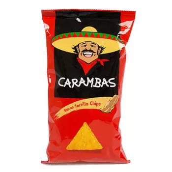 Чипсы карамбас 150г кукурузные с беконом