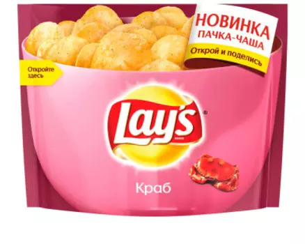 Чипсы лейс 240 г краб