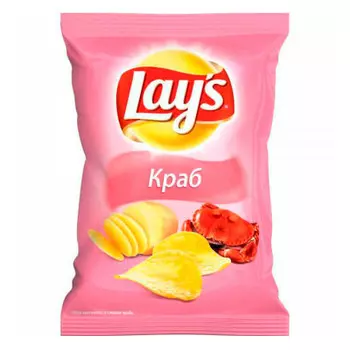 Чипсы Lays 40г краб