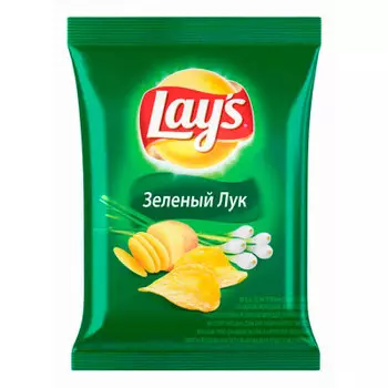 Чипсы Lays 40г зеленый лук