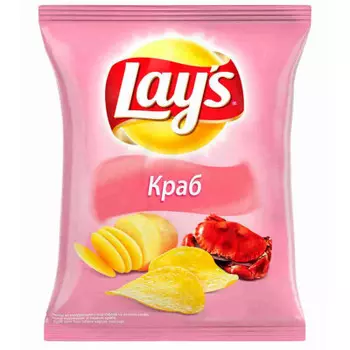Чипсы Lays 80г краб