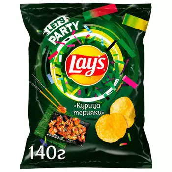 Чипсы лейс 140 г курица терияки