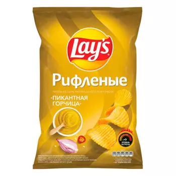 Чипсы лейс 150 г пикантная горчица