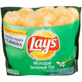 Чипсы лейс 240 г зеленый лук