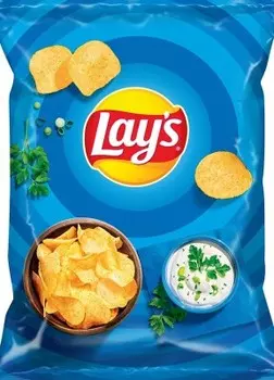 Чипсы лейс 50 г сметана зелень