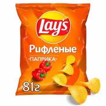 Чипсы лейс 81 г паприка