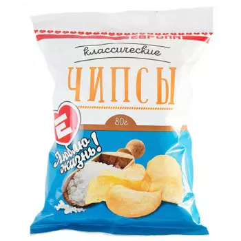 Чипсы Люблю Жизнь с солью 80г
