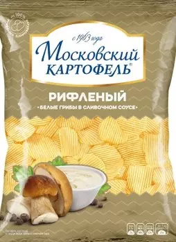Чипсы московский картофель 130 г белые грибы