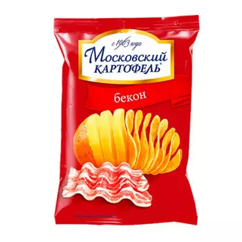 Чипсы московский картофель 130г с беконом