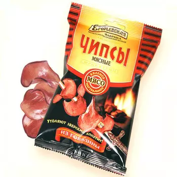 Чипсы мясные из говядины 30 г Егорьевская фабрика