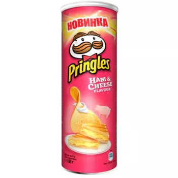 Чипсы принглс 165 г ветчина и сыр
