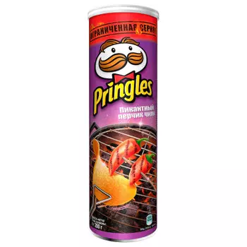 Чипсы принглс 200г перчик чили